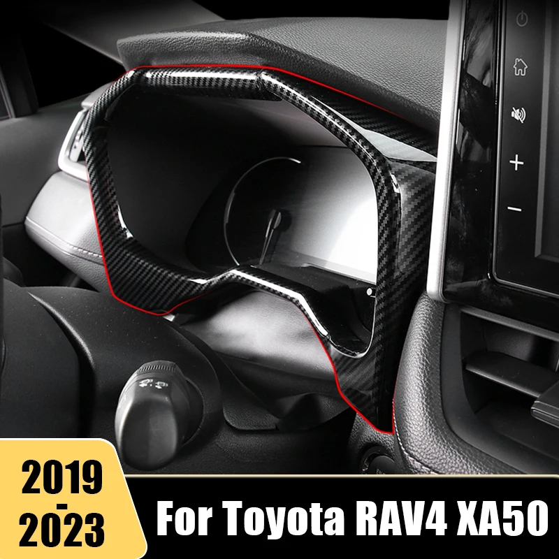 

For Toyota RAV4 XA50 2019 2020 2021 2022 2023 RAV 4 ABS Car Dashboard Display Frame Cover Trim Decoration Interior Accessories