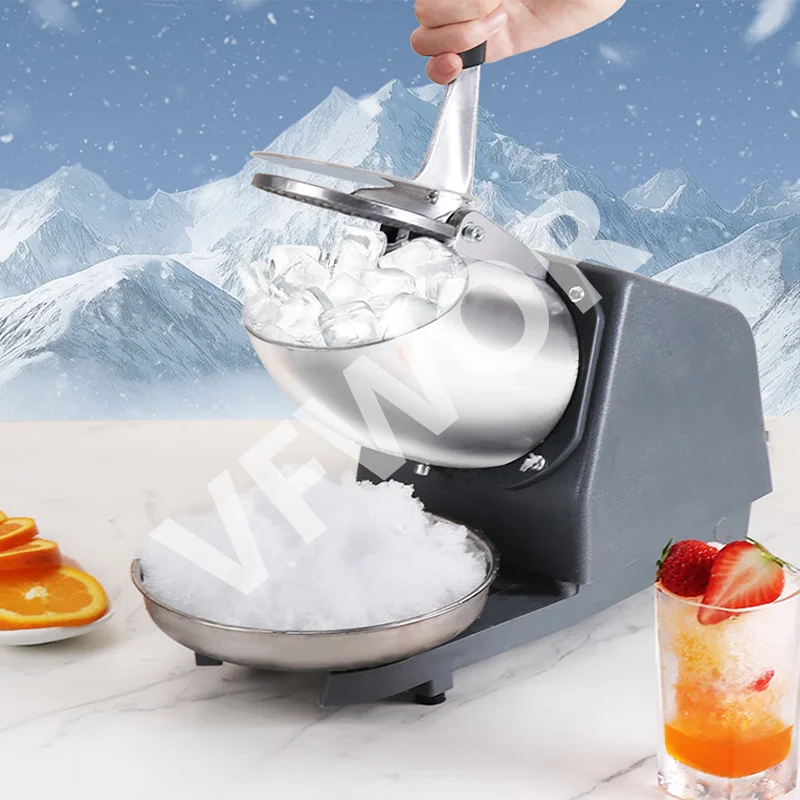 Multifunctional Electric Cordless Ice Shaver Machine Professional   Ice Crushers Safety Lock Household Hotel Use