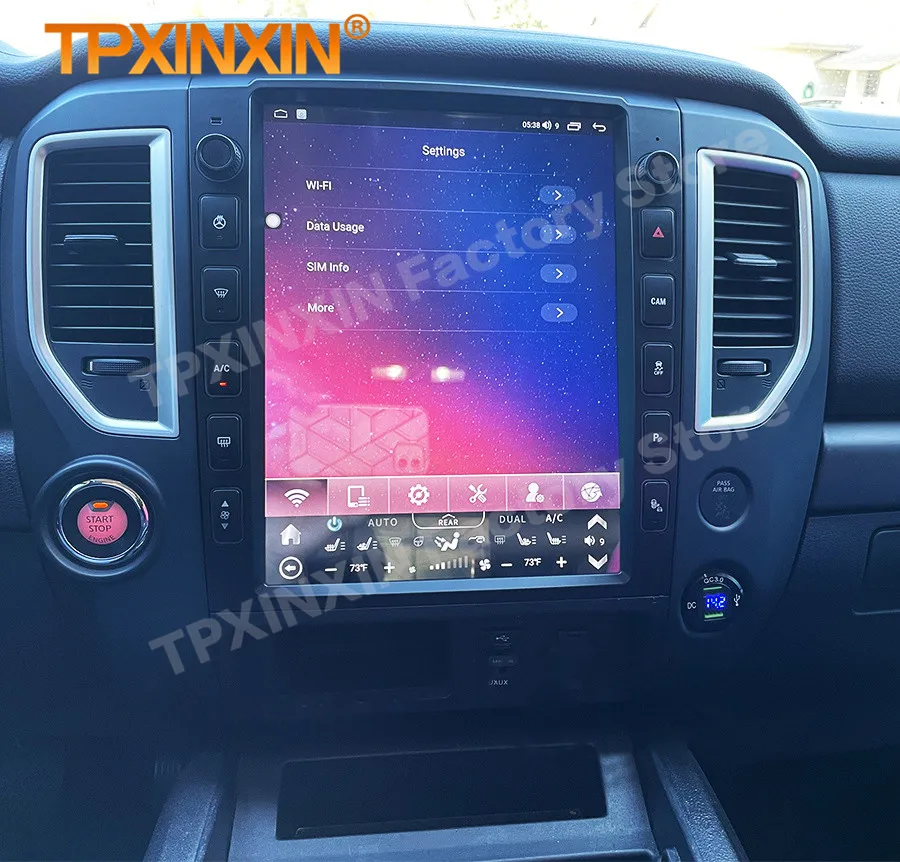 Multimedia Android Tesl- Screen Radio Receiver For Nissan Titan 2016 2017 2018 2019 GPS Navigation Intelligent System Head Unit