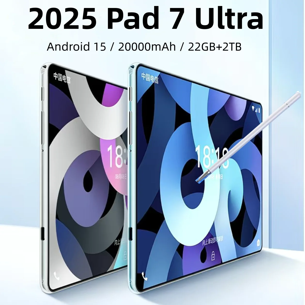 

2025 Latest Global First Tablet Pad Android 14 Snapdragon 8Gen3 11 inch Soft Light Screen Pad 7 Pro Ultra WiFi GPS WPS 5G mi PC