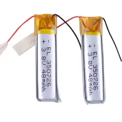 Thin Small Toy 3.8V 350726 48mah Polymer Rechargeable Battery  Lithium-ion Batteries DVR recorder FOR Xiaomi Air2 SE TWS 350725