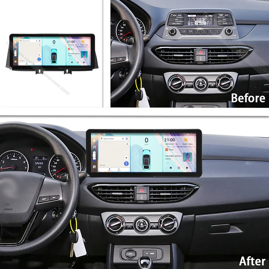 For Hyundai Celesta Elantra 2017-2020 Video Play Radio Gps Navigation 12.3Inch Android12 8-core 8+256G 1920*720 carplay