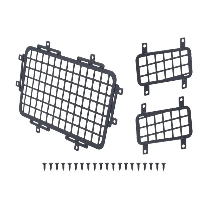 

For MN D90 D99S MN99S 1/12 RC Car Upgrade Parts Metal Stereoscopic Rear Window Mesh Protective Net Accessories