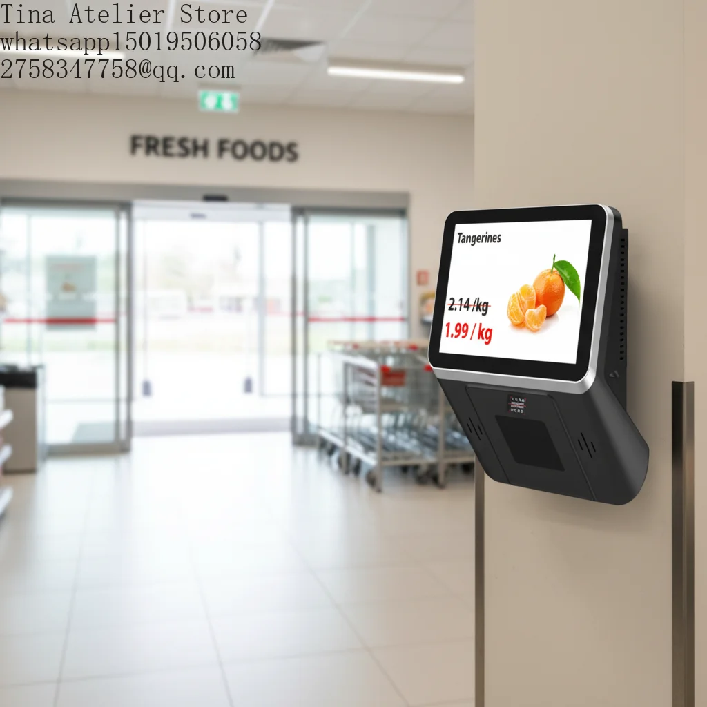 8-Inch Android/Windows Capacitive Touch Price Checker with Barcode Scanner Economical Cash Register POS for Supermarket Use