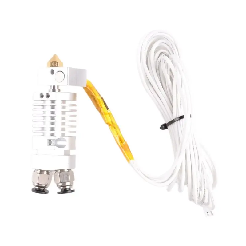 

New For Tronxy 2E 24V 3D Printer Dual-Color Two-In-One-Out Extrusion Head With Heating Rod And Thermistor Wire