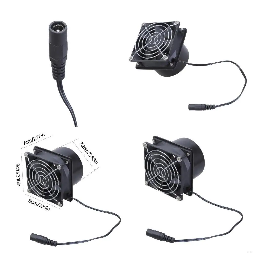   Inline Pipe Duct Fan Bathroom Kitchen Ventilation Toilet Electric Window Wall