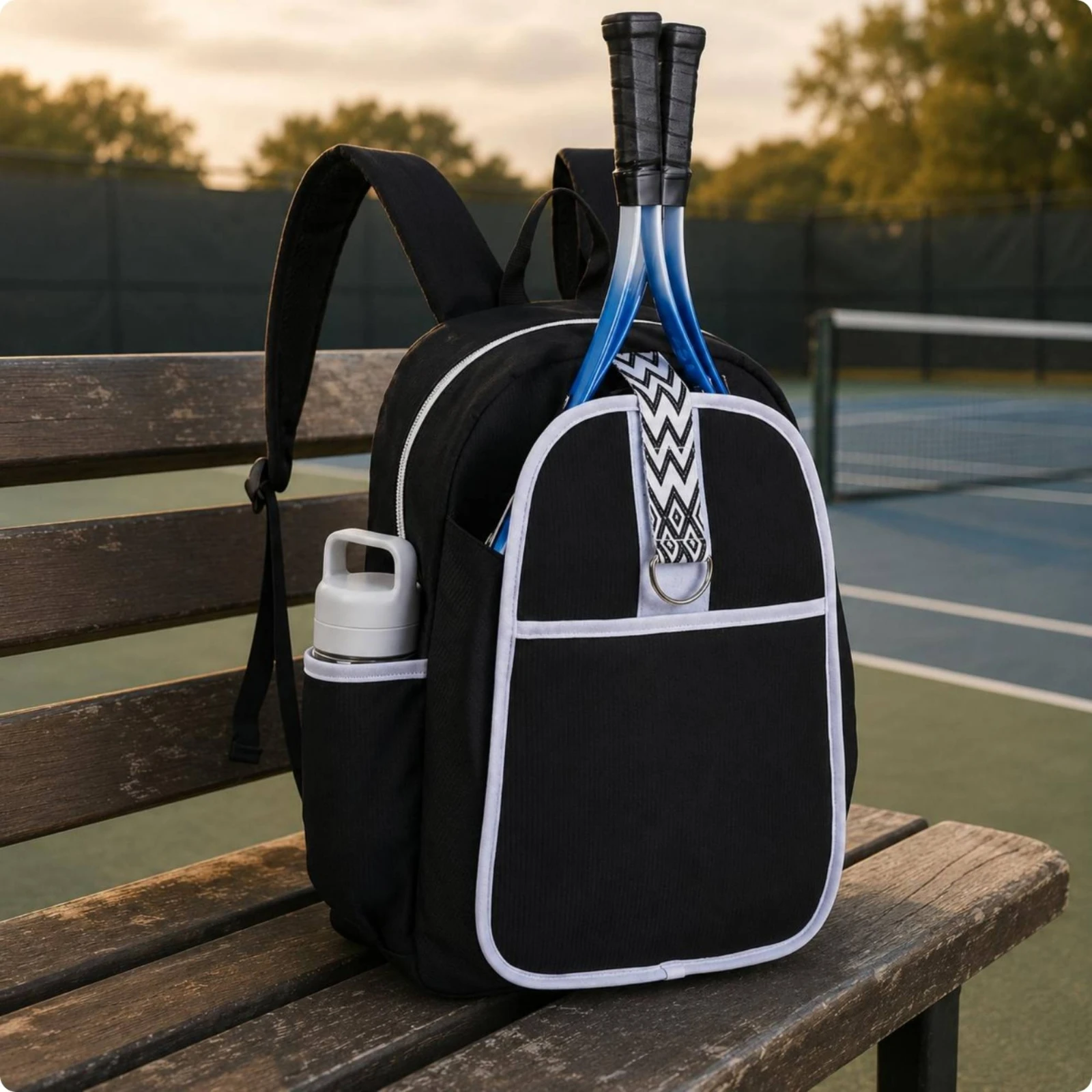 2ラケットバックパック パッド入りショルダーストラップ テニ - Backpack Racket Bag のレビューと価格
