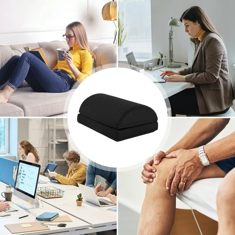 Foot Rest Under Desk For Office Use Adjustable Double Layer Under Desk Foot Rest For Office Memory Foam Desk Foot Rest Ergonomic