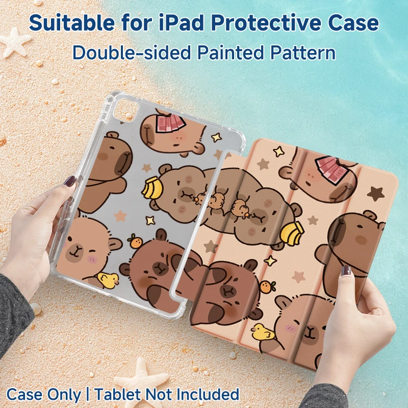 Compatible with iPad 10/11 (A16)/6th/7th/8th/Air 3rd/Air 4th/9th gen/Air 5th Gen 2022/Air 13，supports sleep/wake，with pen slot