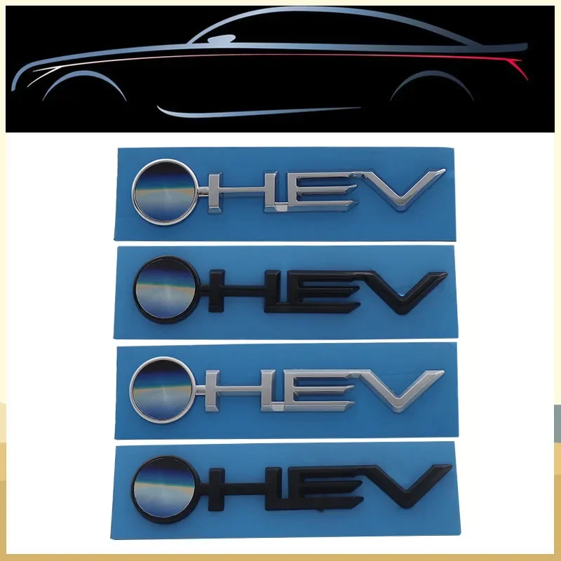 3D Car Styling HEV for Highlander Granvia Sienna Avalon car Hood Fender trunk Rear Bonnet Nameplate Decal Emblem Badge Sticker