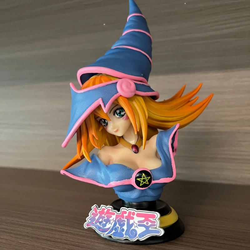 38cm Yu-Gi-Oh! : Dark Magician Girl & Kuriboh Anime Figura Modelo Estátua Coleção Decoração de mesa Ornamento Brinquedos Presentes para fã