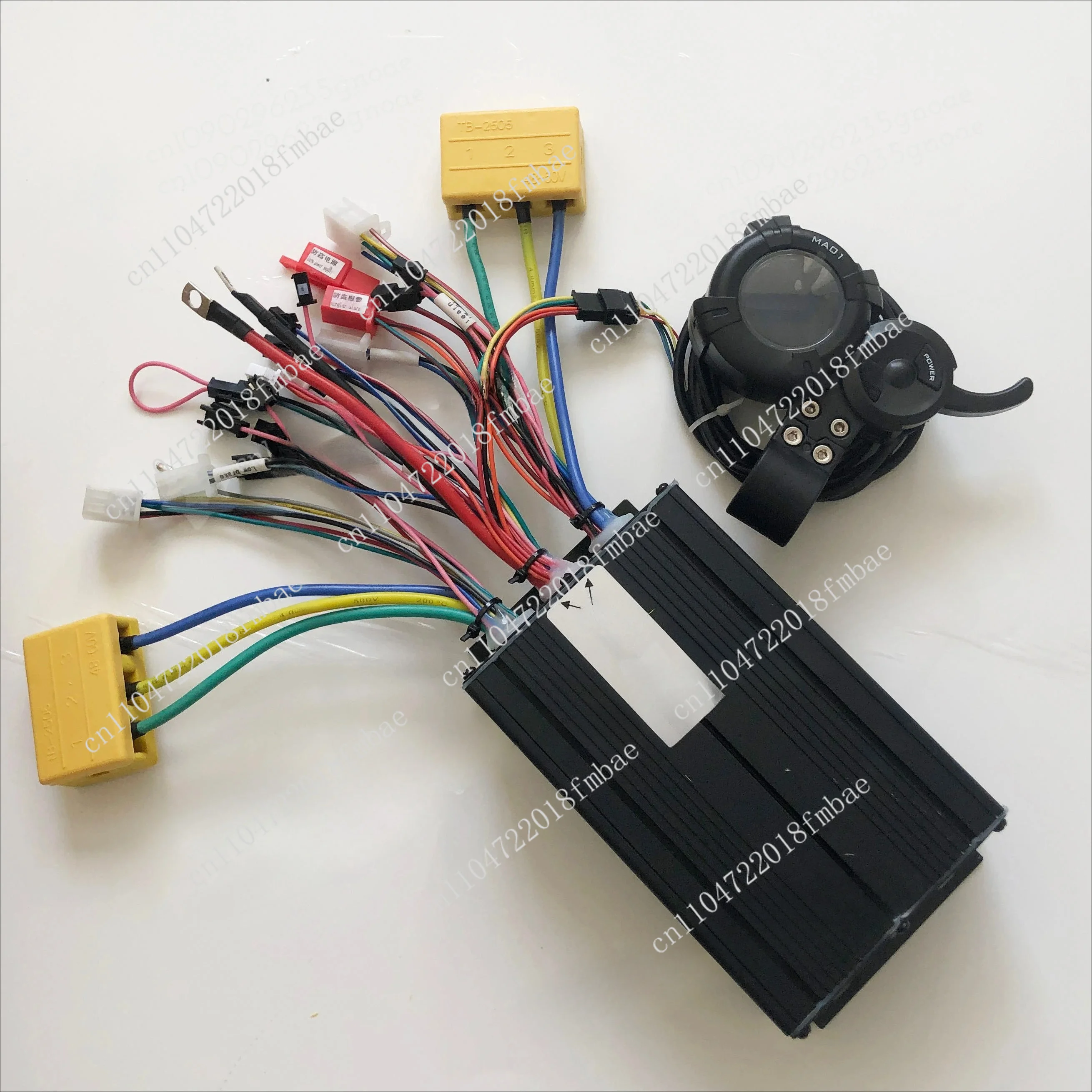 Sine Wave Drive Controller Set 50A +50A 48V 60V 72V With Damao Display For Dual Motor Hub 1600W 2000W 3000W 4500W