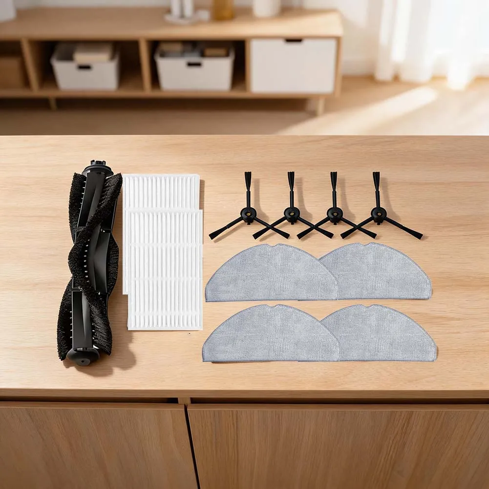 For lubluelu for l40 B40 L15 Ultra L15 Max Vacuum Cleaner Replacement Kit Main Brush Side Brushes Filters Mop Cloths