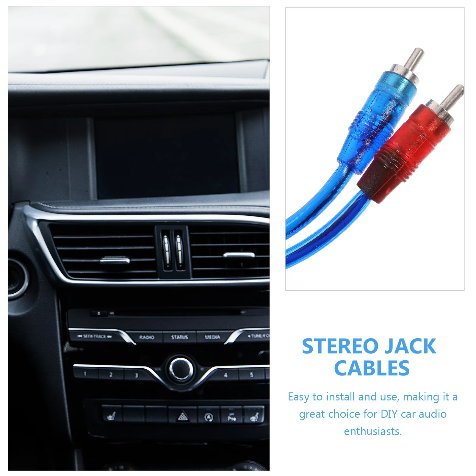 

Rca Audio Cable 3m Dual Rca Durable Copper Rubber Perfect for Car Audio Amplifier Auxiliary Cord Auxiliary Cord