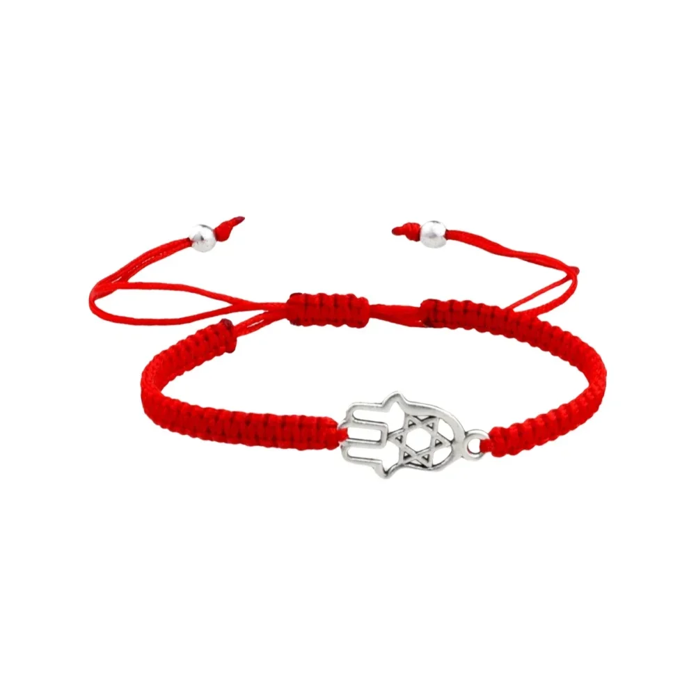 1Pc Fatima Hand Braided Bracelet Lucky Thread Couple Chain Handmade Prayer Bangles Pulsera Jewelry Gift For Friend