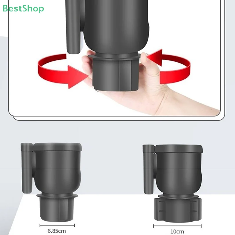 2 In 1 Car Water Cup Holder With Mobile Phone Storage Stand Cup Holder Expander Adapter Multipurpose Bottle Cups Organizer Stand
