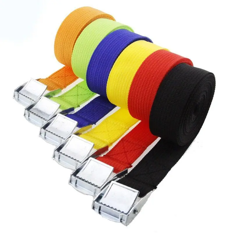 

5Pcs/Set 3 Metre Buckle Tie-Down Belt Cargo Straps for Car Motorcycle Bike Tow Rope 250LBS Strong Ratchet Belt for Luggage Bag