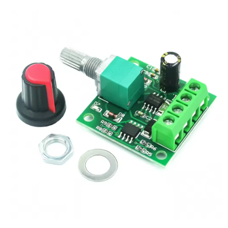 DC 1.8V 3V 5V 6V 12V 2A PWM Motor Speed Controller Low Voltage Motor Speed Controller PWM 0~100% Adjustable Drive Module