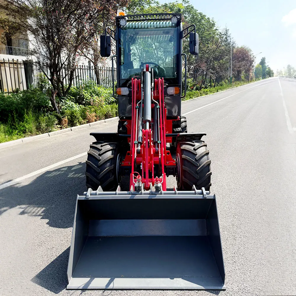 Free Shipping Wheel Loader W810 Compact Diesel Loader EPA CE Yunnei Engine Mini Front Loader with Attachments 1 ton Mini Loader