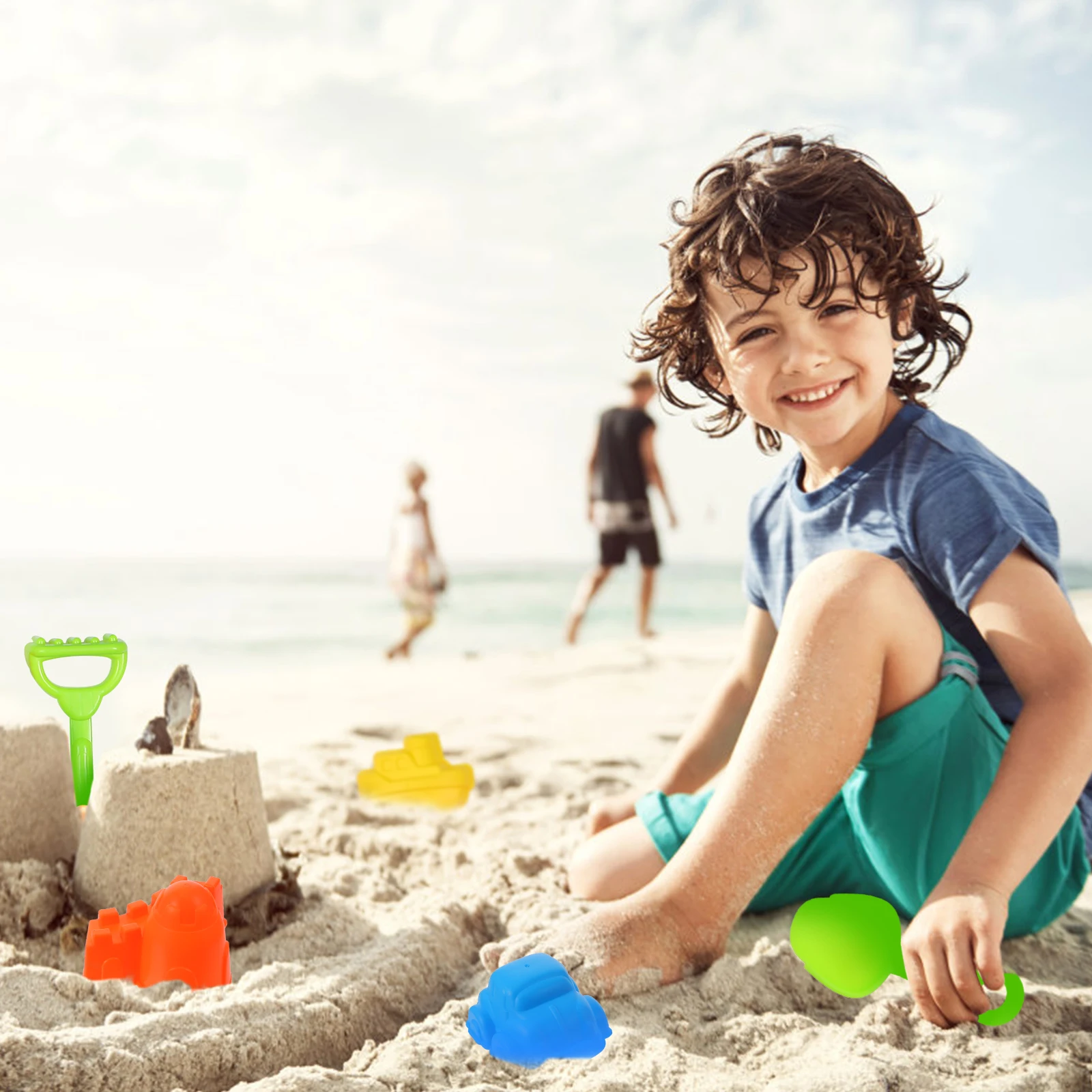25 pezzi castello secchio giocattoli sabbia per bambini strumenti per scavo sabbia pala spiaggia bambini estate