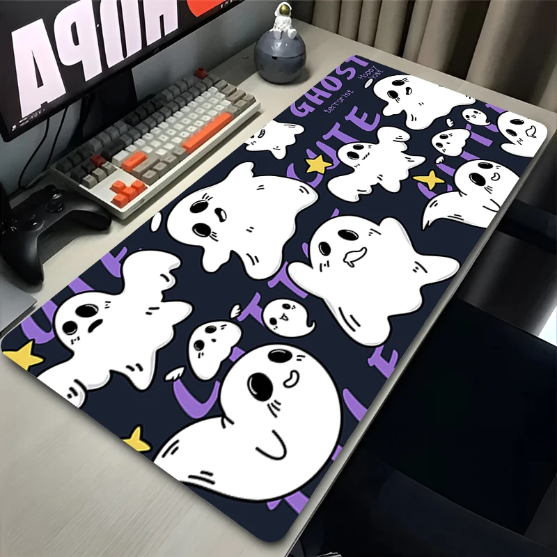 

Ghost Mouse pad Kawaii mat gamers queen keyboard pad computer accessories office desk mat anti-slip PC carpet Demons Mousepad