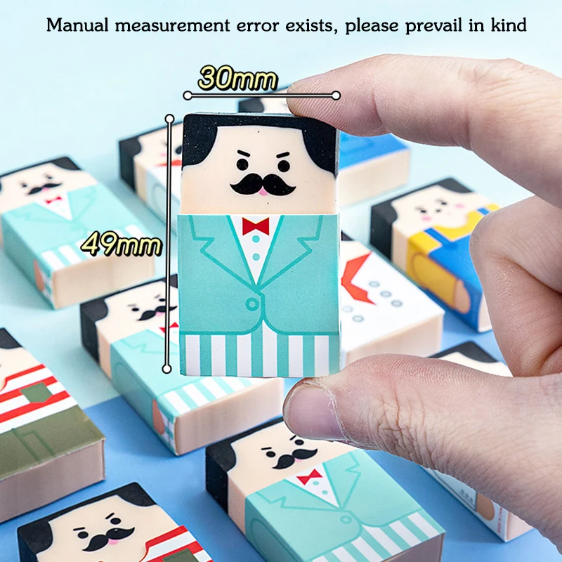 1pcs/4pcs Eraser  Genius Eraser  Eraser  Student Stationery  Bald-Head Eraser  Smart Eraser  Stationery  Styles Shipped Randomly image 6