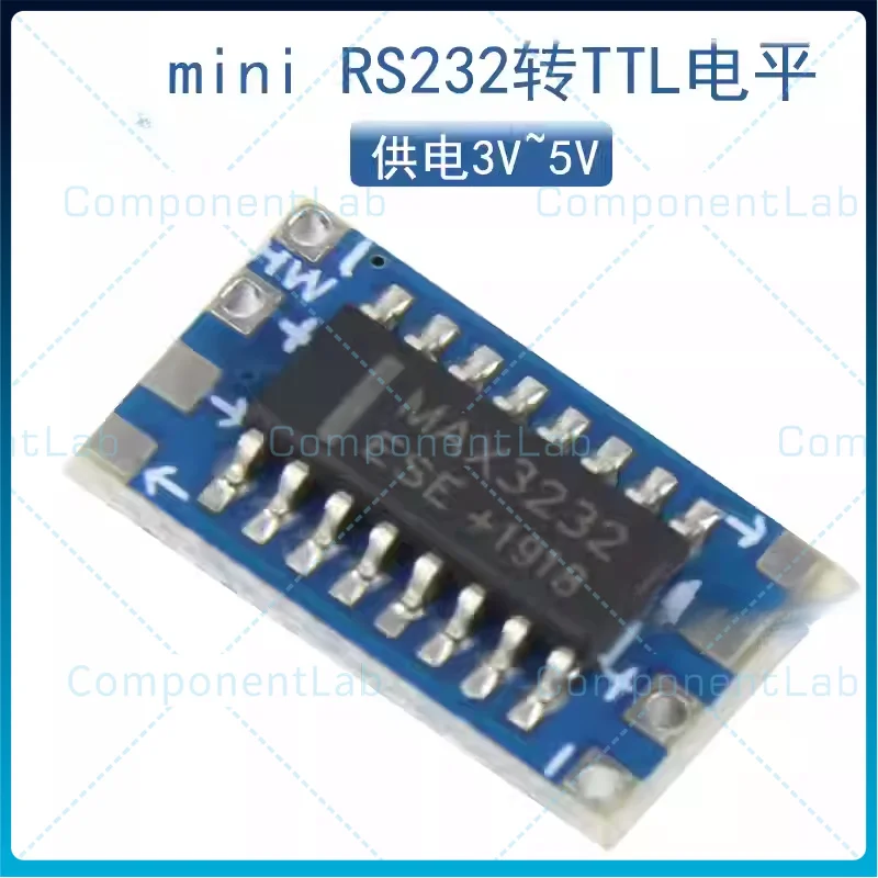 10-50pcs Ultra-Compact Mini RS232 MAX3232 Level-to-TTL Signal Converter Board Serial Port Electronic Module