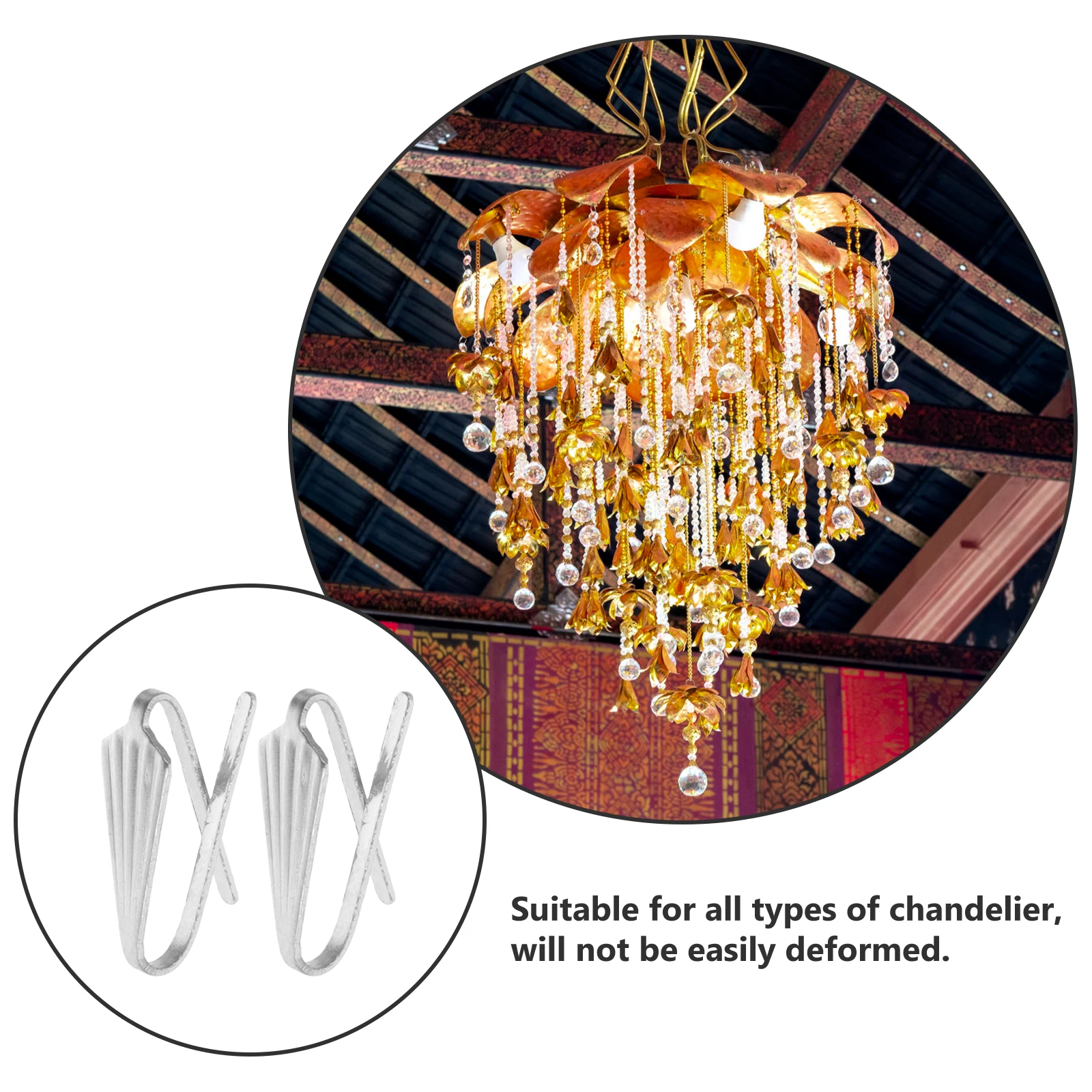 

140Pcs Chandelier Connectors Metal Bow Tie Clips Easy Install DIY Crystal Chandelier Parts Fastening Clips Replacement Pins