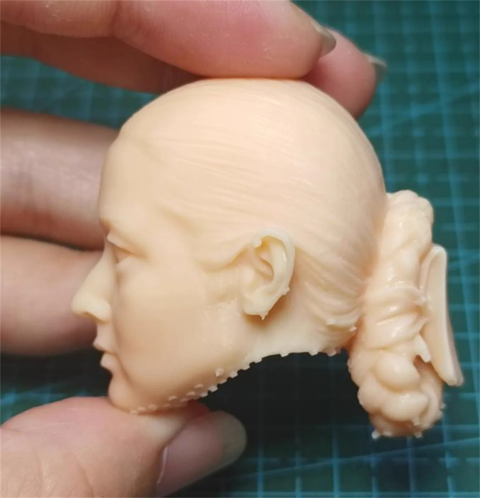 كوريا الجنوبية القديمة آسيا رئيس نحت دمية غير مصبوغ 1/6 مقياس أنثى الجندي نموذج لشخصية عمل 12 بوصة #4