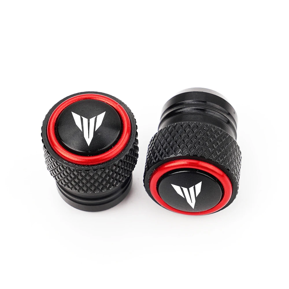 2 قطع لياماها MT 03 07 09 10 25 MT03 MT07 MT09 MT10 MT25 MT125 MT-09 2025 دراجة نارية الملحقات قضيب صمام إطار غطاء تغليف