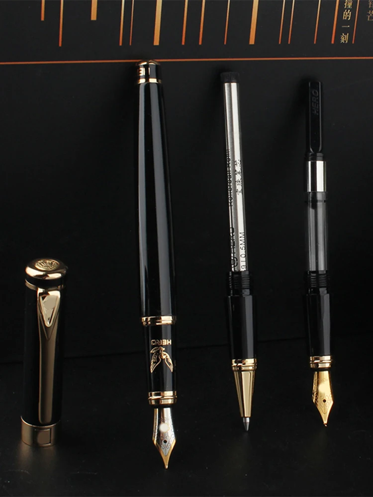 set-regalo-di-lusso-hero-classic-penna-stilografica-e-penna-a-sfera-in-metallo-con-scatola-regalo-articoli-di-cancelleria-per-l'apprendimento