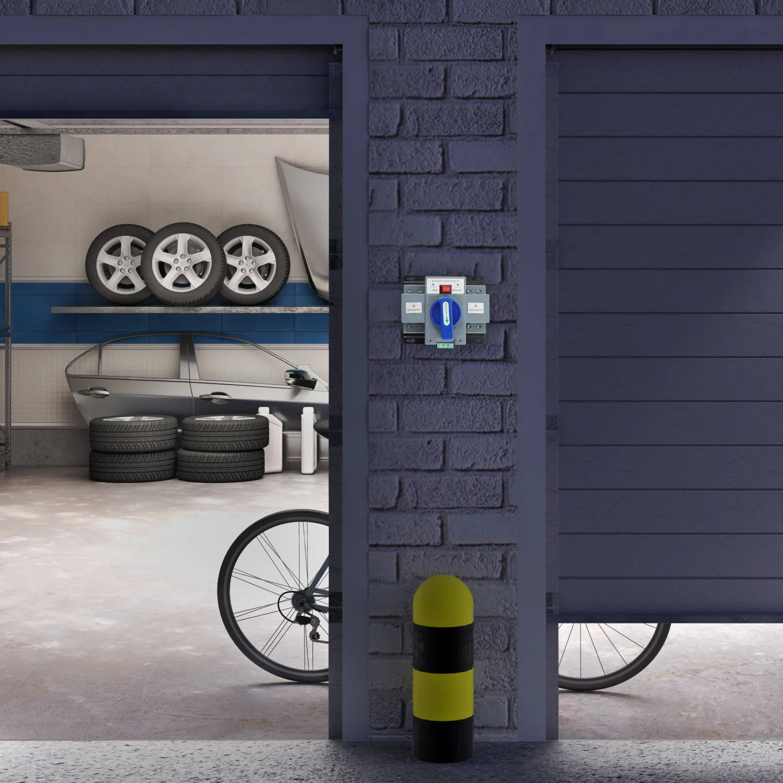 

[Автоматический резервный переключатель] Автоматический резервный переключатель с двойным питанием — высококачественный двигатель — для отключений электроэнергии — Быстрое переключение 2 с