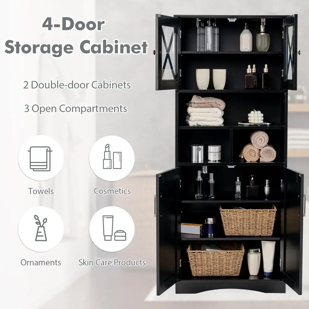 57" Bathroom Storage Cabinet 5