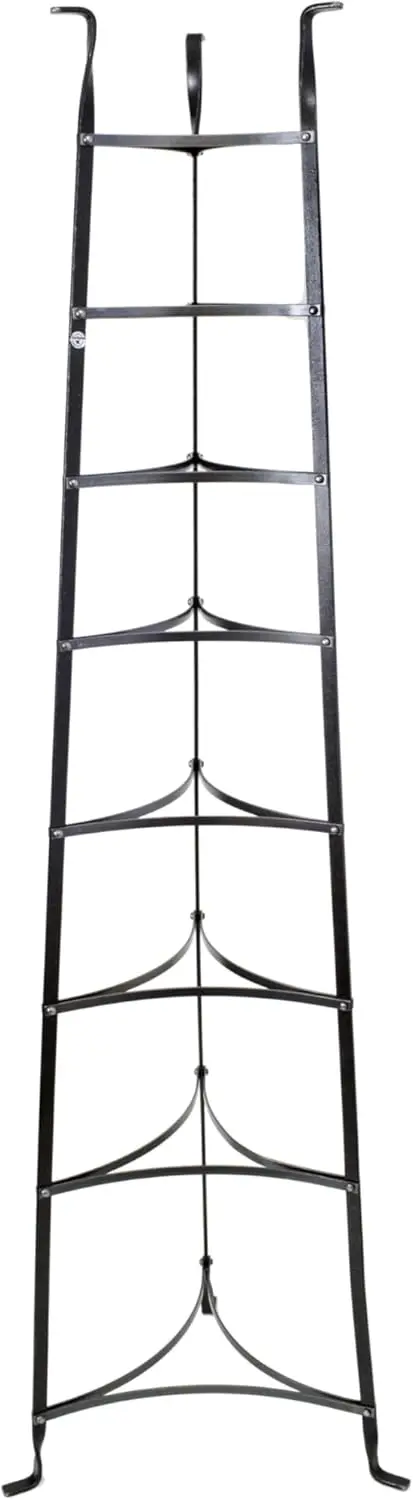 8-Tier Cookware Stand, Free Standing Pot Rack, Hammered Steel ( Unassembled)