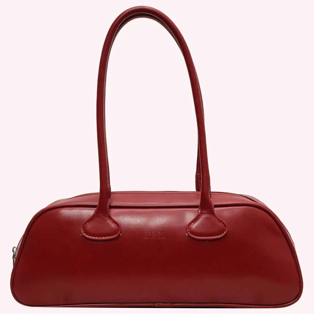 Женская модная сумка на плечо, большая вместительная винтажная сумка из искусственной кожи подмышками, однотонная модная сумка для покупок, сумка на одно плечо