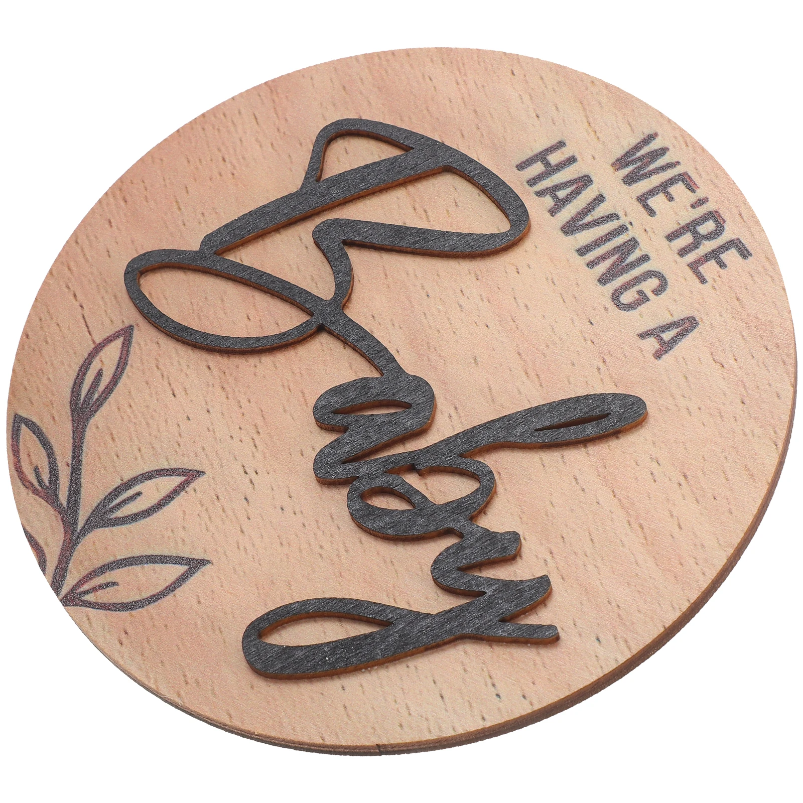 

Wooden Round Baby Birth Announcement Signs Newborn Name Signs Decorations Door Sign Crib Baby Birth Announcement Sign Prop
