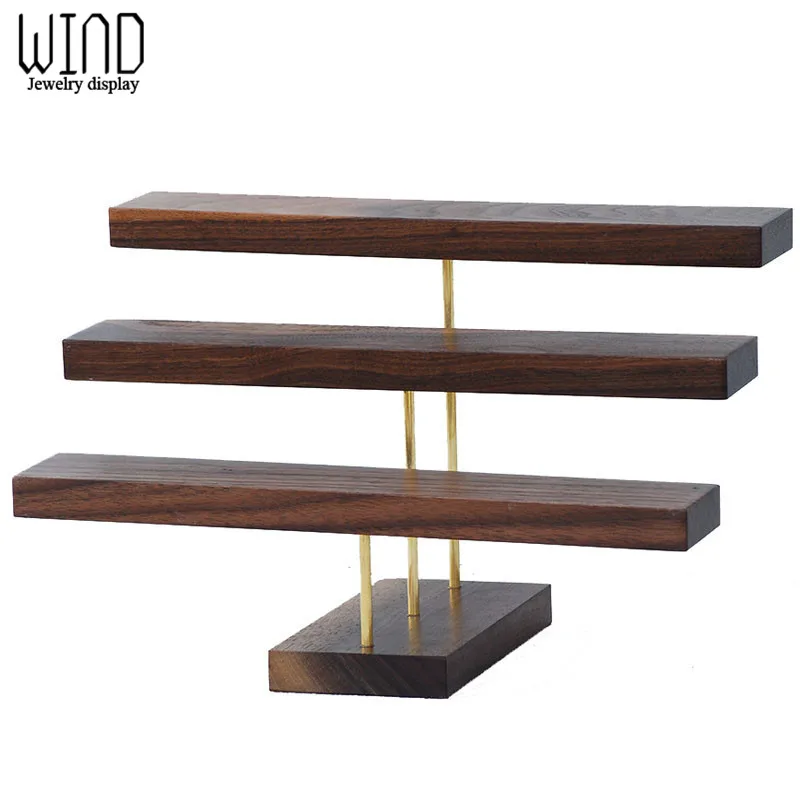 Walnut Color Watch Rack Wrist Watches Storage Stand Bracelet Solid Wood Display Decoration Organizador De Joyas image 6