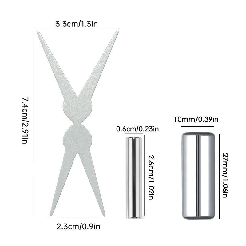 

Double Headed Big Y-shaped Nails French Shape Strong Cat Eye Magnet Iron Sheet Nail Art Gel Polish Magnetic Effect Manicure