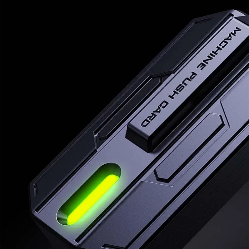 Fidget Roller Pulse Pushing Card EDC Toy Metal Alloy Mechanical Magnetic Stress Relief Pop Coin Adults Technology Anti Anxiety
