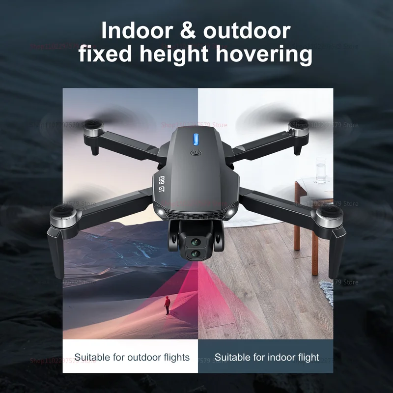 E88GT Groot Scherm WIFI FPV Drones 8K HD Camera 5KM Opvouwbare Quadcopter Hold RC Drone Fotografie Video opslag Outdoor RC Speelgoed