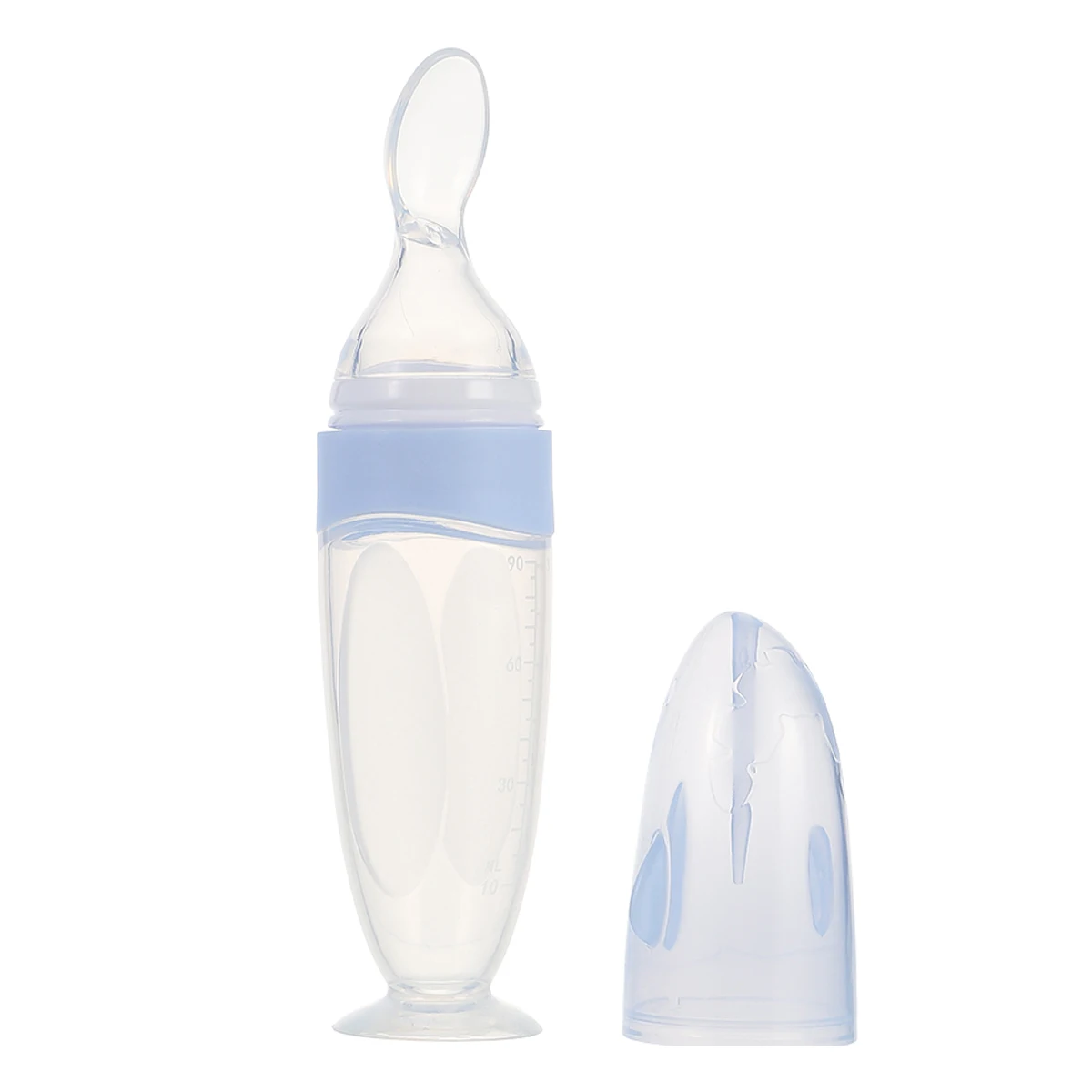 1 قطعة زجاجة معجون الأرز سيليكون ضغط المغذية للطفل الحبوب الفاكهة هريس الخضار الهريس الوليد زجاجة تستخدم في الرضاعة لينة