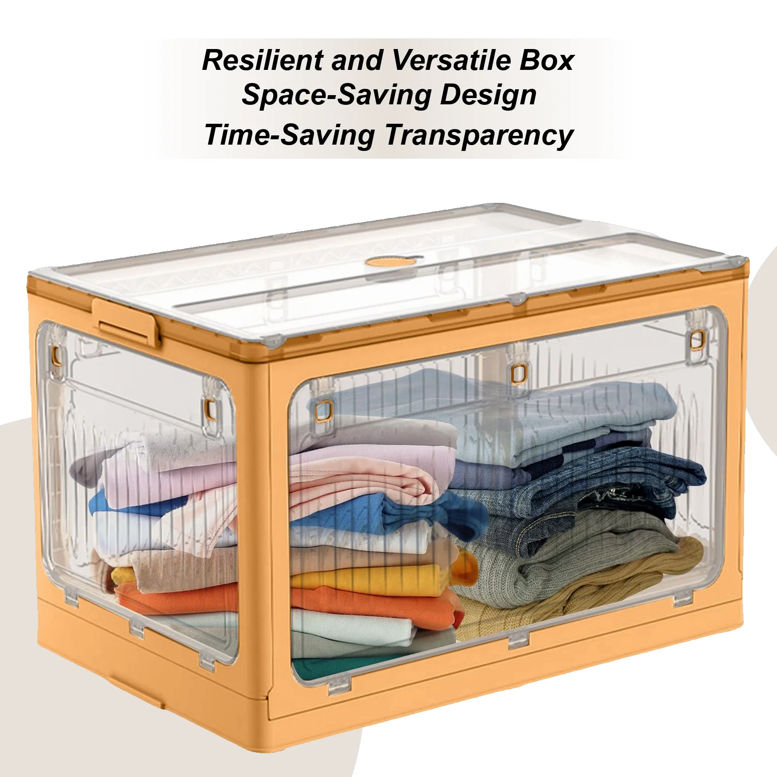 

Foldable Storage Box Foldable Storage Container Box Bin Space-Saving Cubes Crates Organization Decorative Container For Pantry