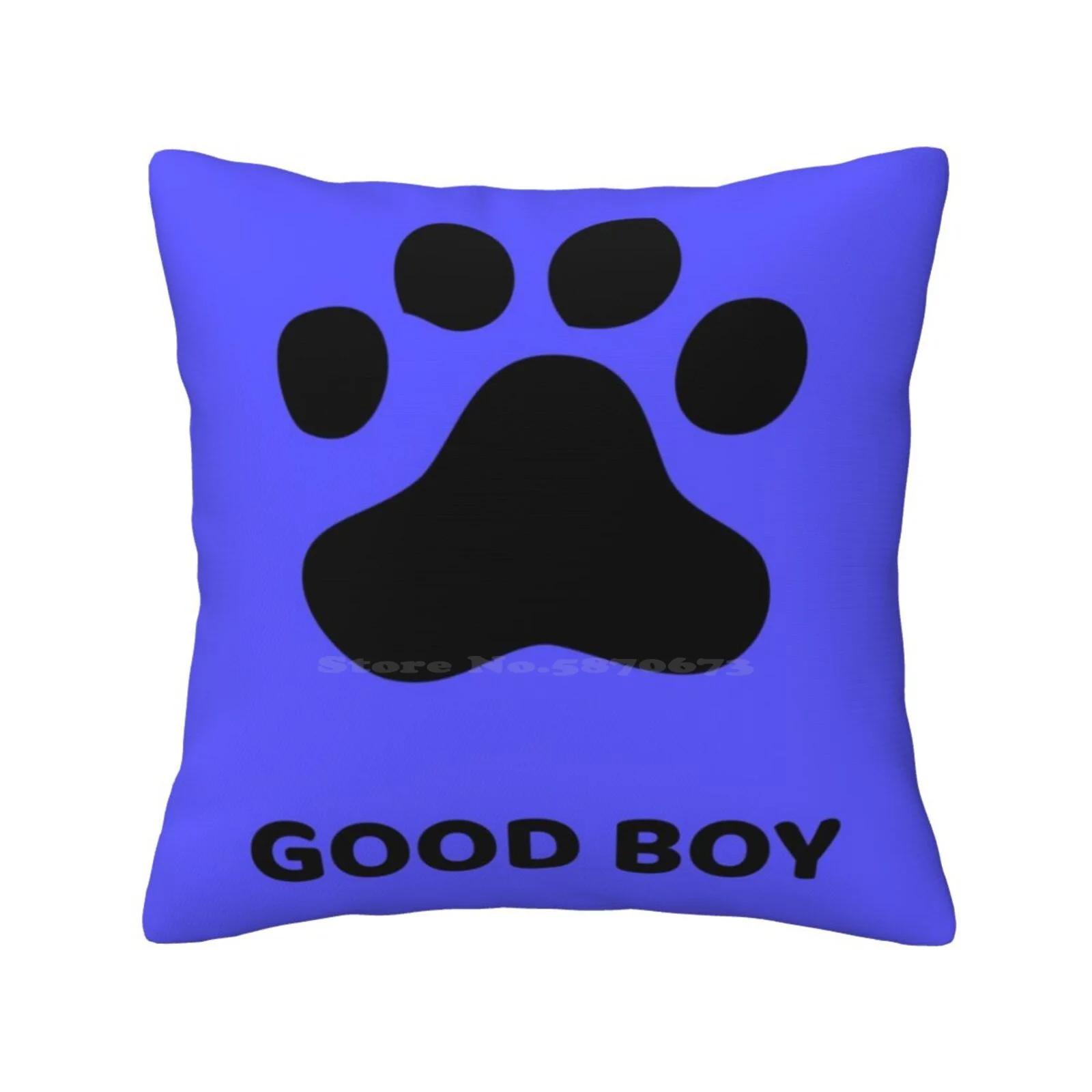 Good Boy Paw Pillows Case Bedroom Home Decoration Rainbow Puppy Pupper Play Doggo Red Yellow Orange Green Blue Purple Gay