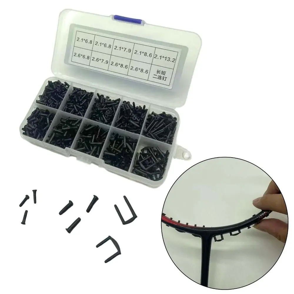 

Single Double Wire Hole Accessories Stringing Tools Set Badminton Racket Grommets Eyelets String Protector Wire Guard Tube