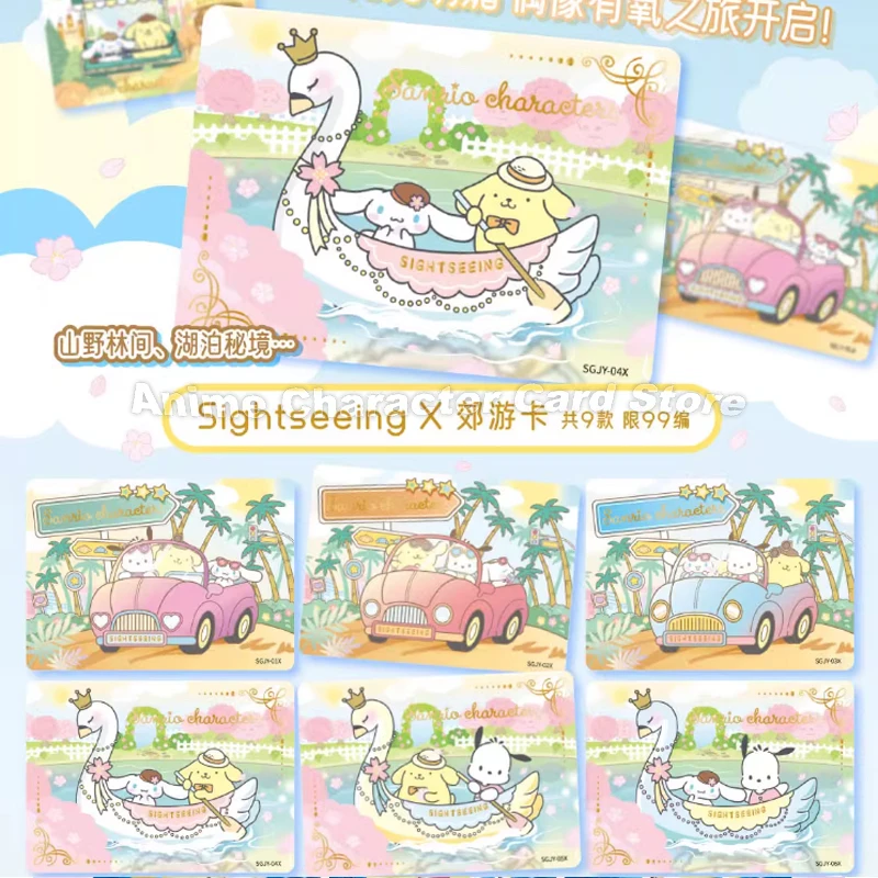 VANCARD\'S Sanrio Girls Diary Card Booster Box HelloKitty Kuromi Melody Cute Collection Trading Cards Toy Children Christmas Gift