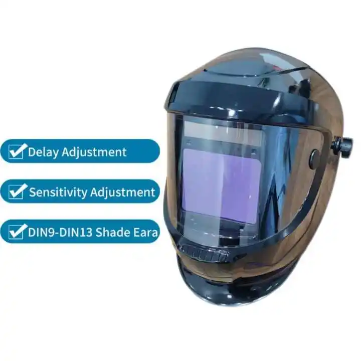 

Оптовая продажа, автоматический затемняющий капюшон, большой вид, настоящий цвет, 4 дуговых датчика, нейлоновый материал, 180-градусный сварочный шлем