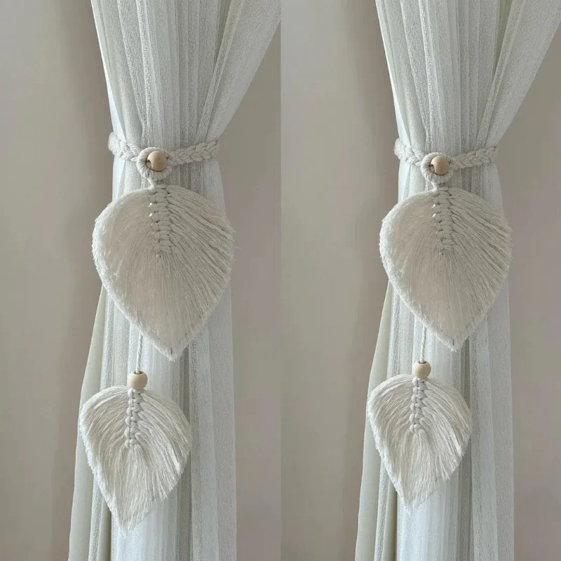 

Декоративные ремни для штор в богемном стиле, плетеные вручную из хлопкового шнура, для дома