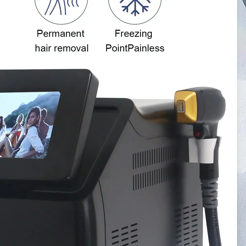 

Depiladora Laser Diode Laser Hair Removal Machine Cold Point Painless Hair Removal Smart 3 Wavelength New And Upgraded Version