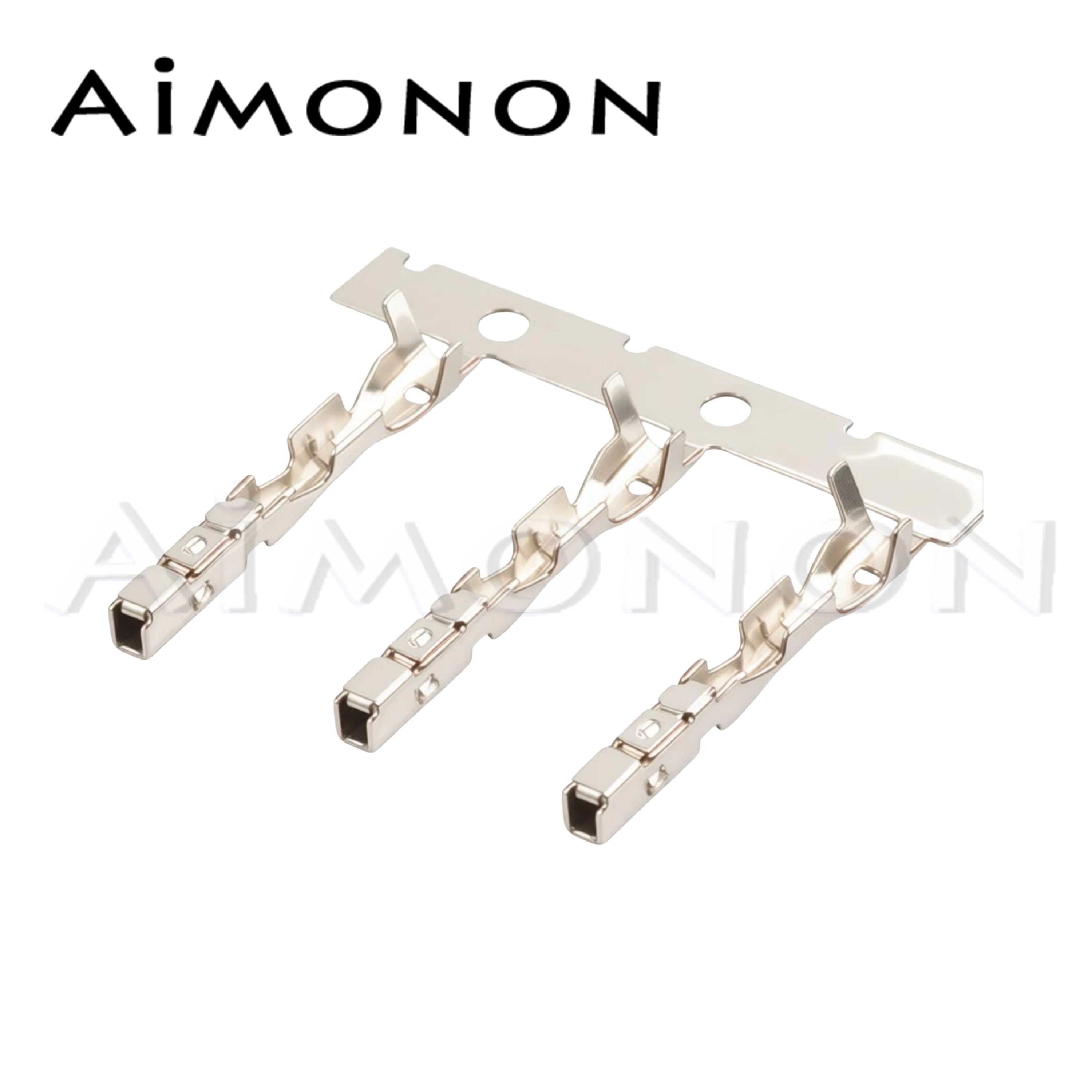 

10 Pcs Female Car Crimp Terminal 0.6 MM Splice Pins Brass Tinned Automotive Connector Plug Terminal TP105-00100