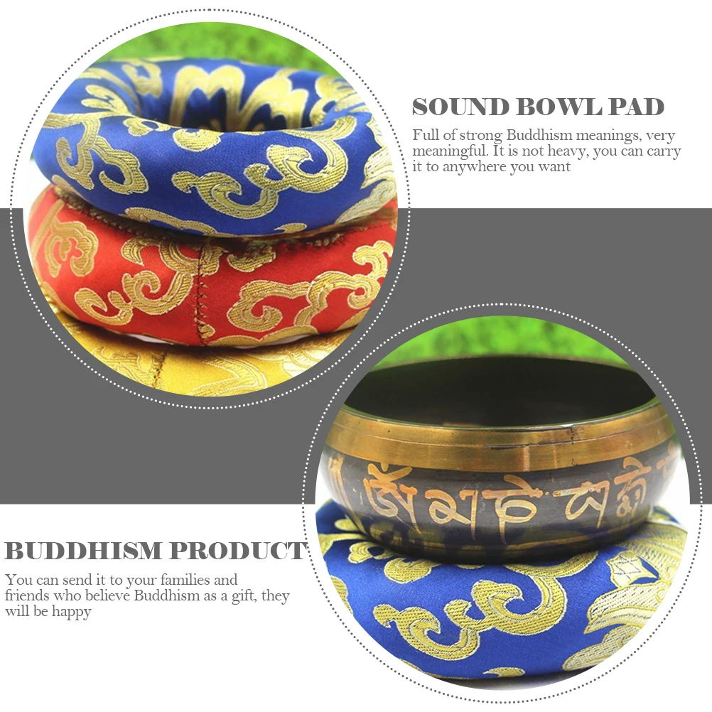 

Music Meditation Bowl Washer Singing Cushion Small Tibetan Accessories Decorate